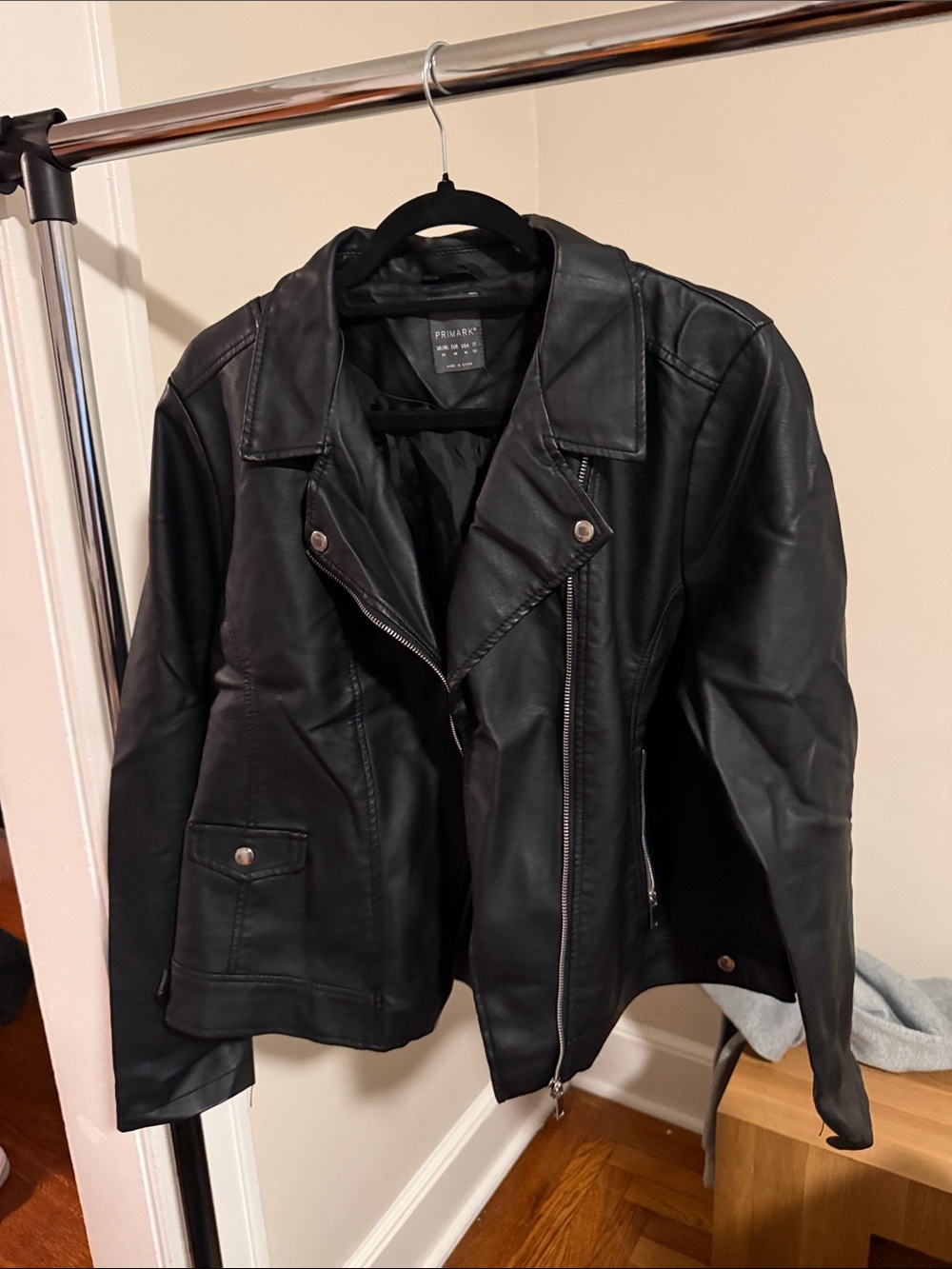 Primark Black Faux Leather Moto Jacket